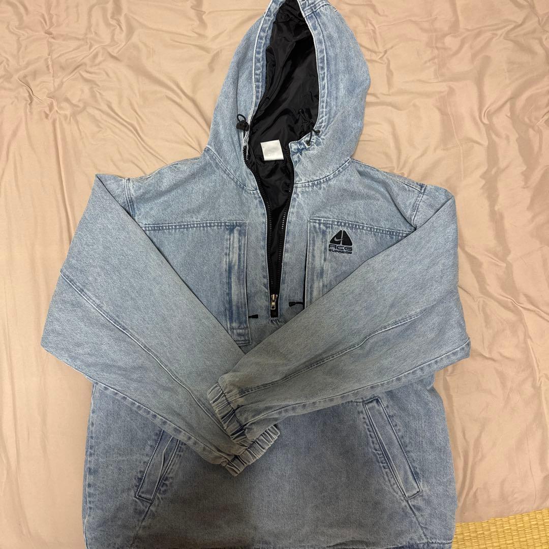 ジャケット・アウター SupremeNikeACGDenim Pullover Washed Blue