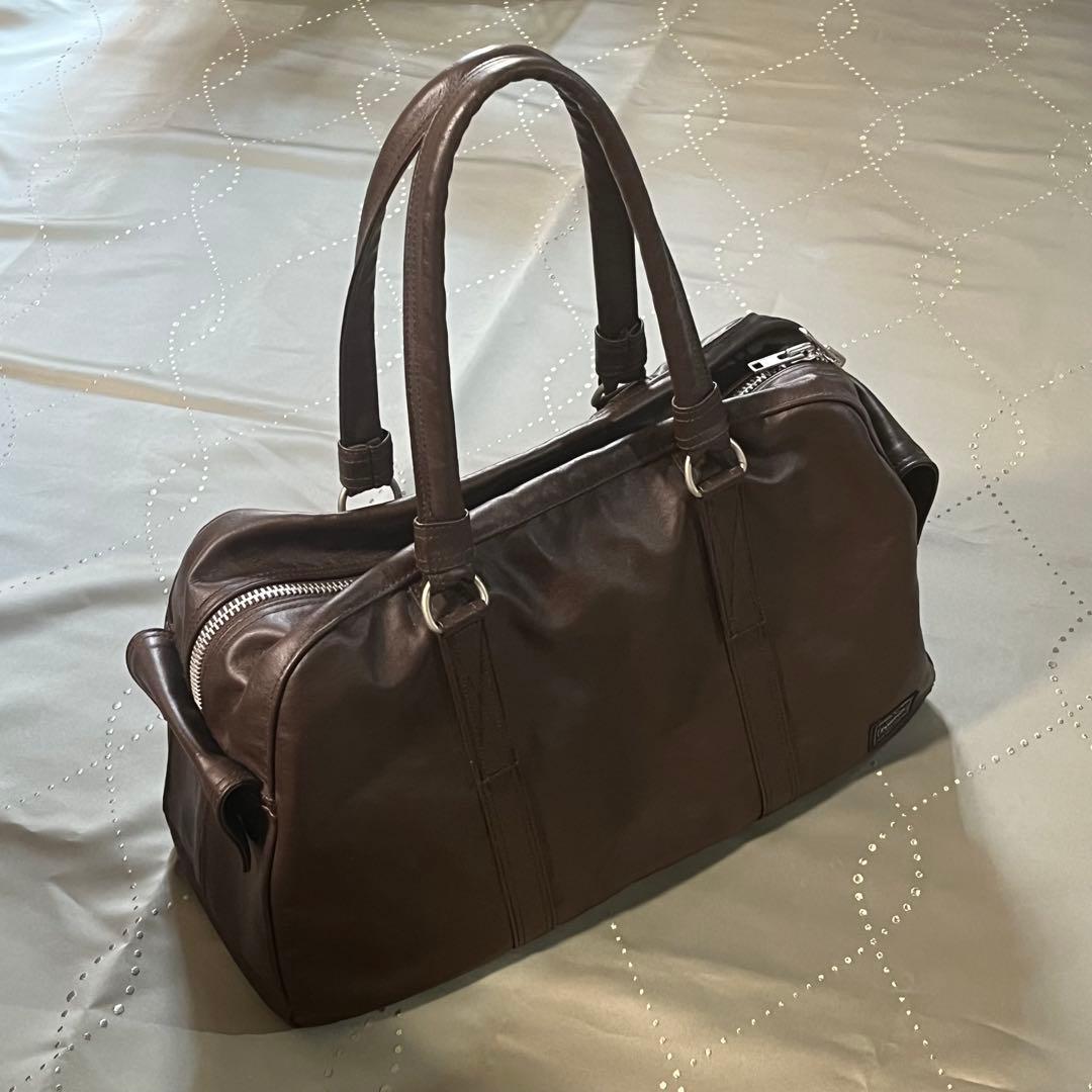 古着 吉田カバン Porter ブラウン フリースタイルボストンバッグ 美品