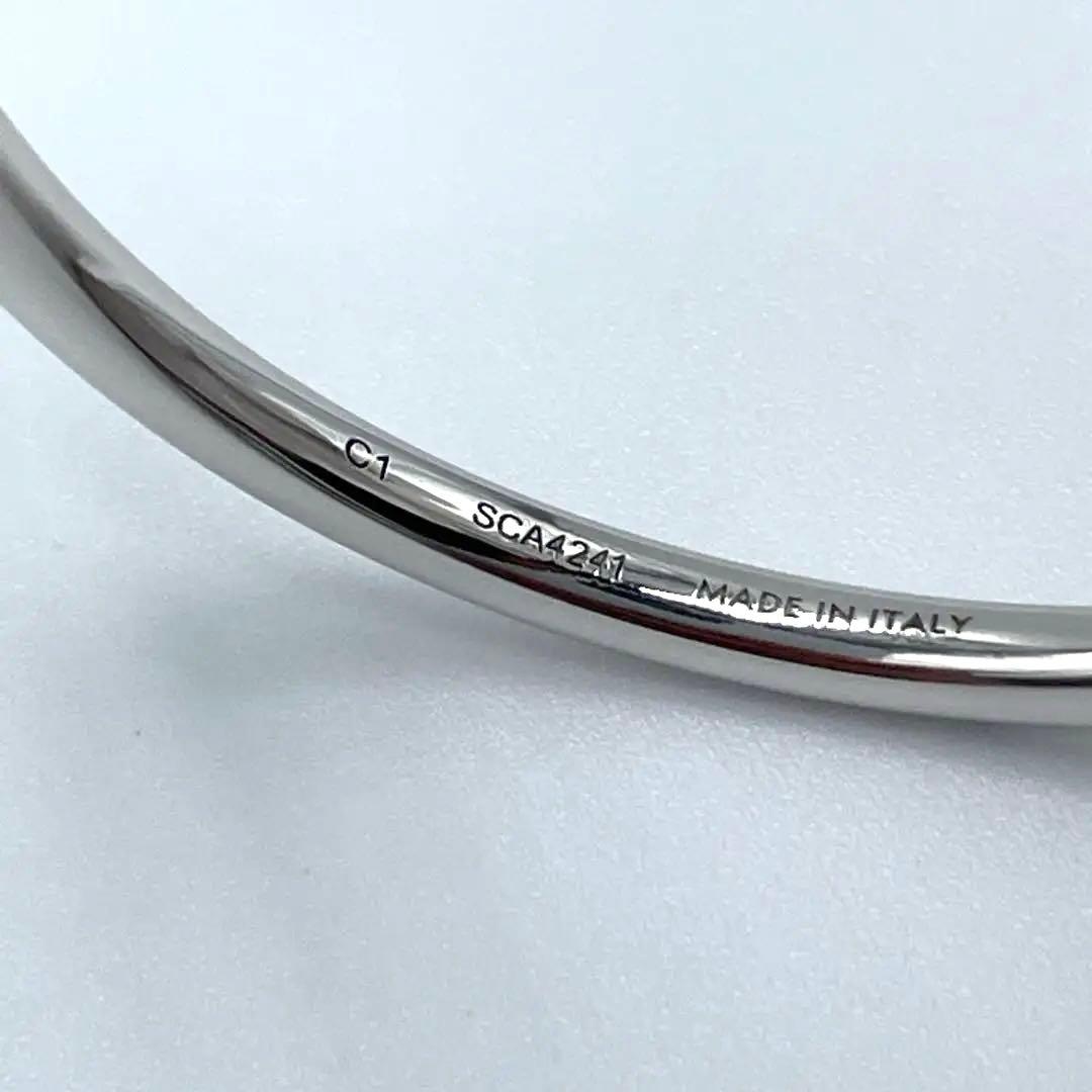 新品同様☆CELINE セリーヌ ノットブレスレット バングル メタル シルバー