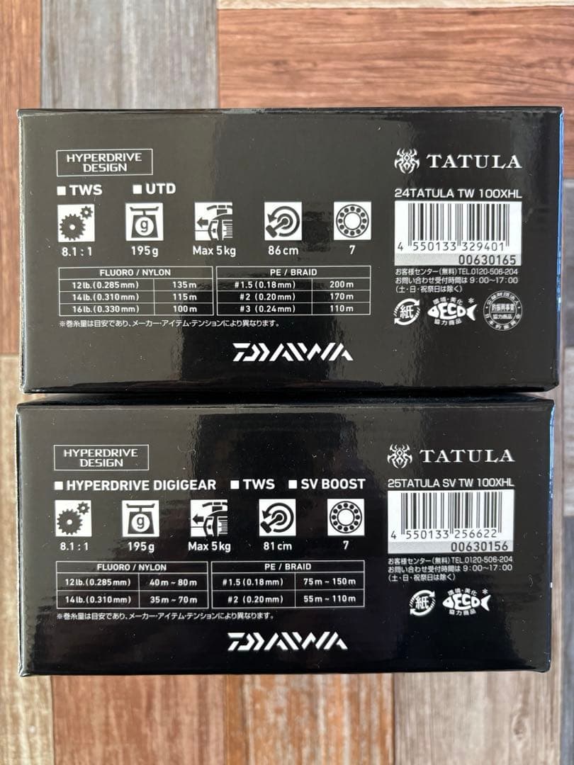 DAIWA タトゥーラ　24、25モデルセット