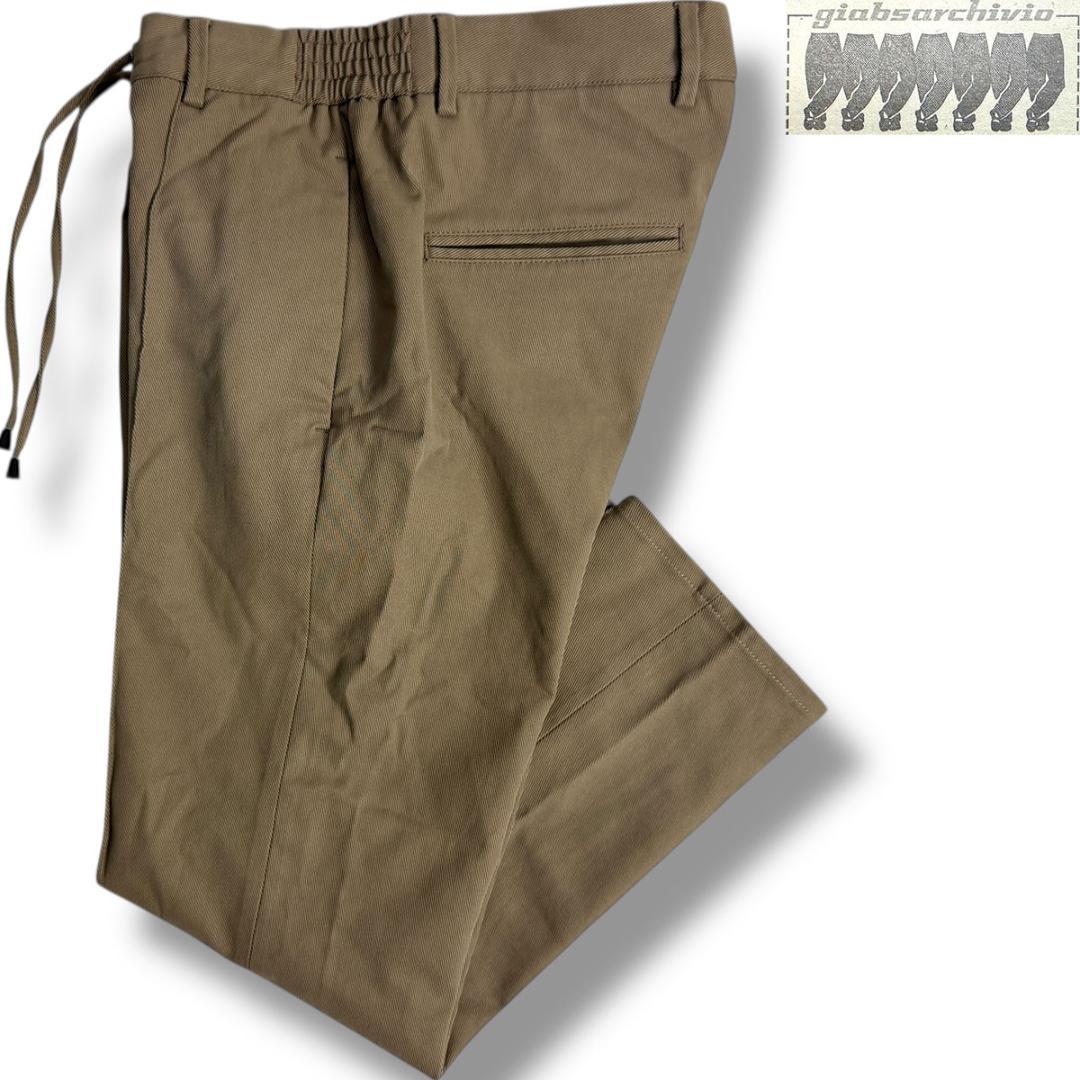 J7004美品ジャブスアルキヴィオ22AWマサッチョ永久クリースリラックスパンツ